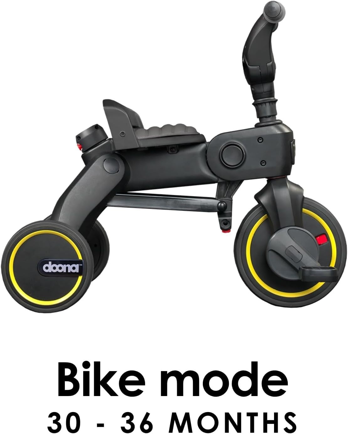Premium Foldable Toddler Trike 4 in 1 Parent Handle Bike 10M-3Y Grey