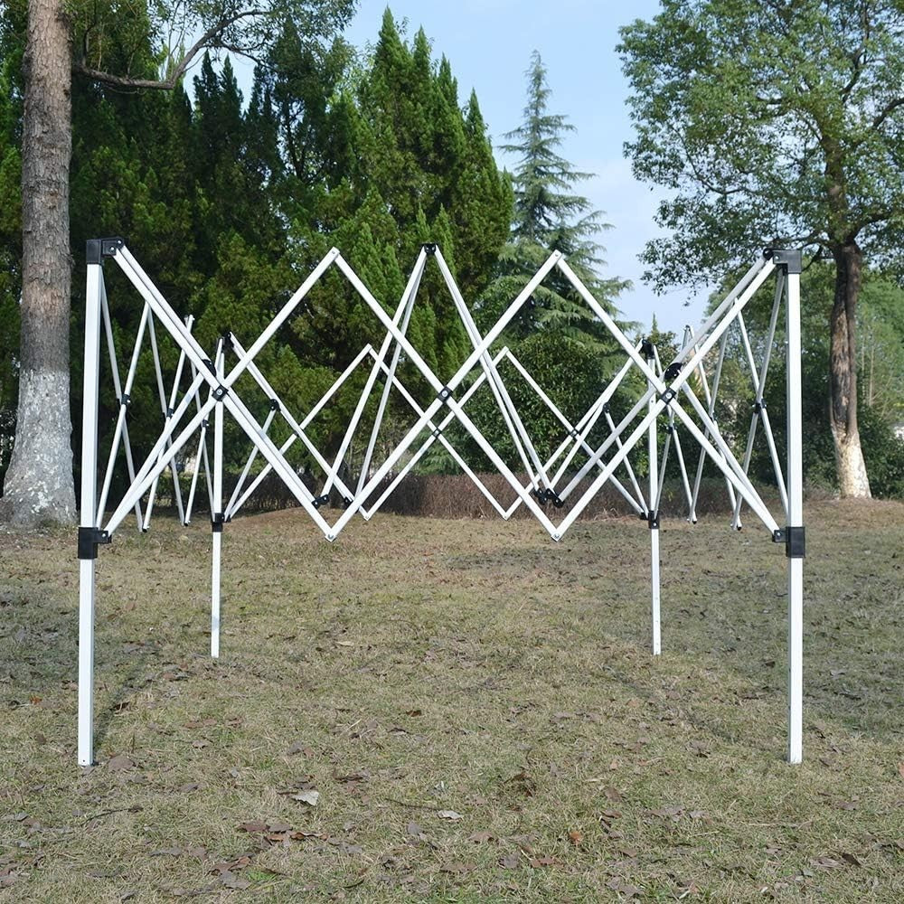 3x3M Beige Pop Up Gazebo With Sides Waterproof Outdoor Garden Party Tent Marquee