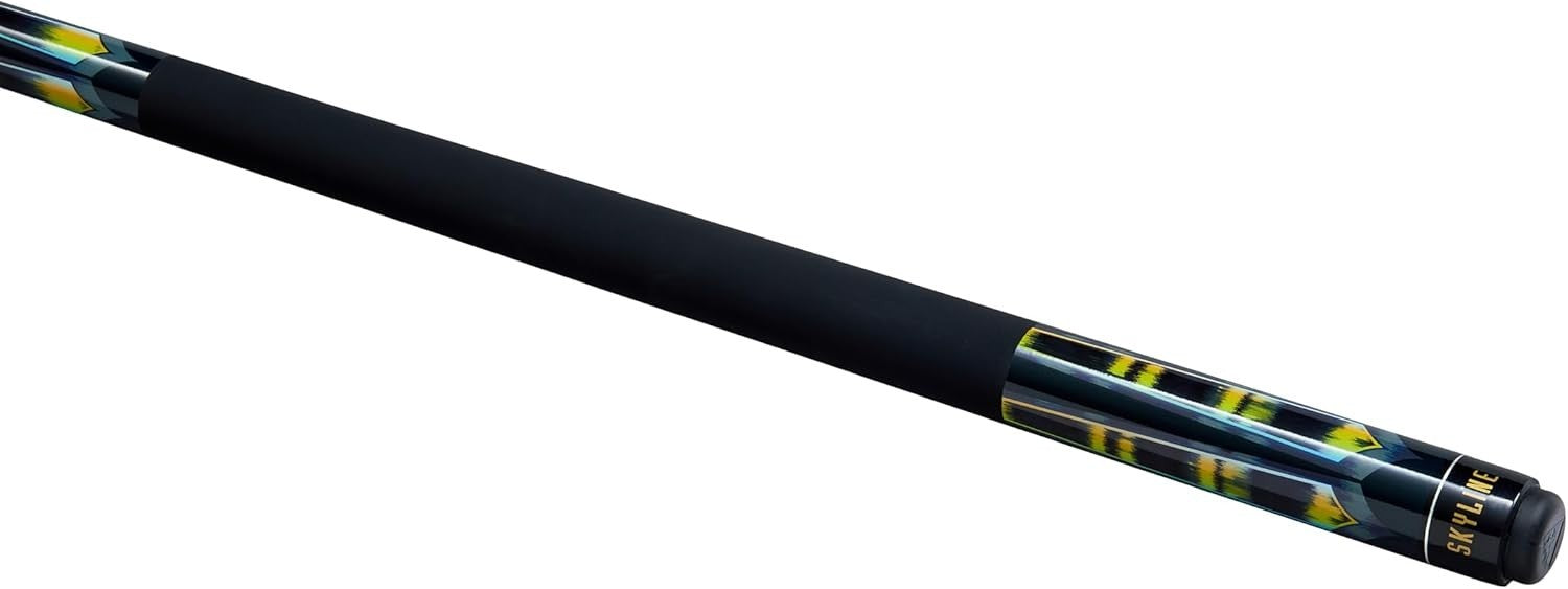 57" Pool Cue 10mm Tip Maple Shaft Ramin Butt Rubber Grip 2-Piece
