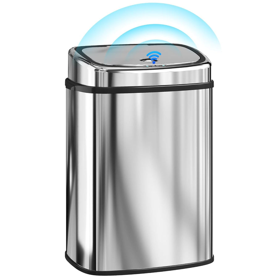 50L Sensor Kitchen Bin Touchless Soft Close Stainless Steel