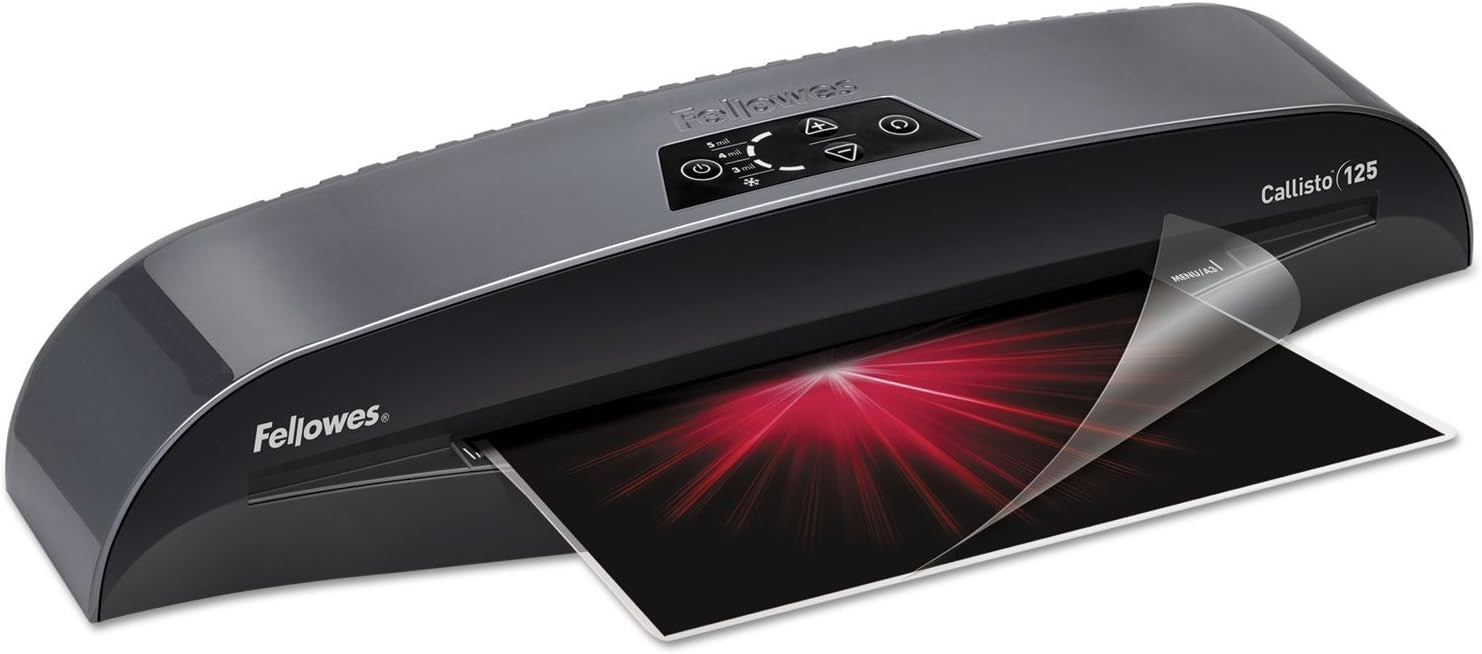 A4 Laminator Fast Office Machine 5-Min Warm-Up Anti-Jam 125 Micron