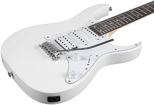 Full Size Electric Guitar White HSS 22 Frets Basswood Body