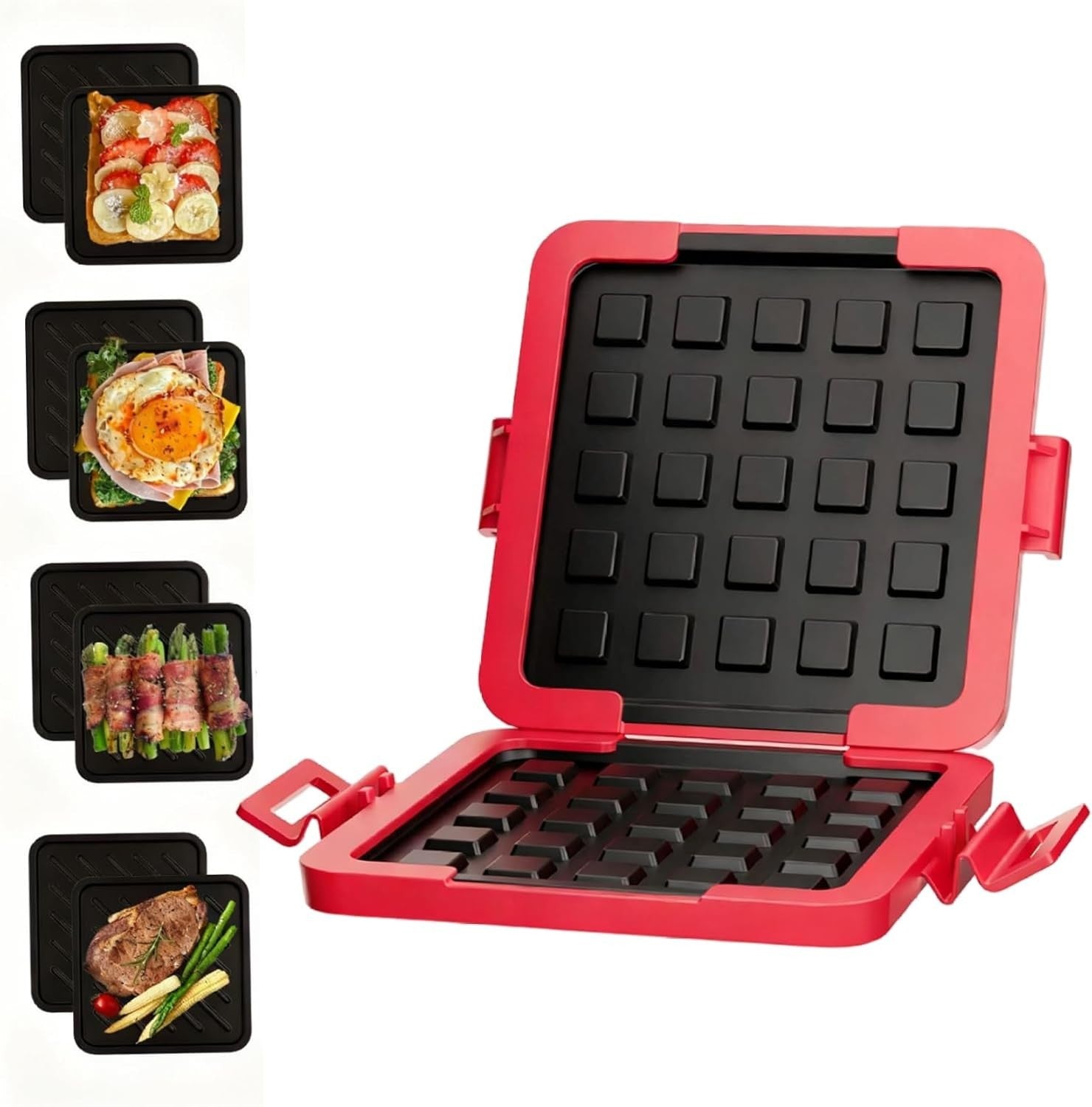 Microwave Toastie Maker Double-Sided Non-Stick Quick Sandwich Cooker