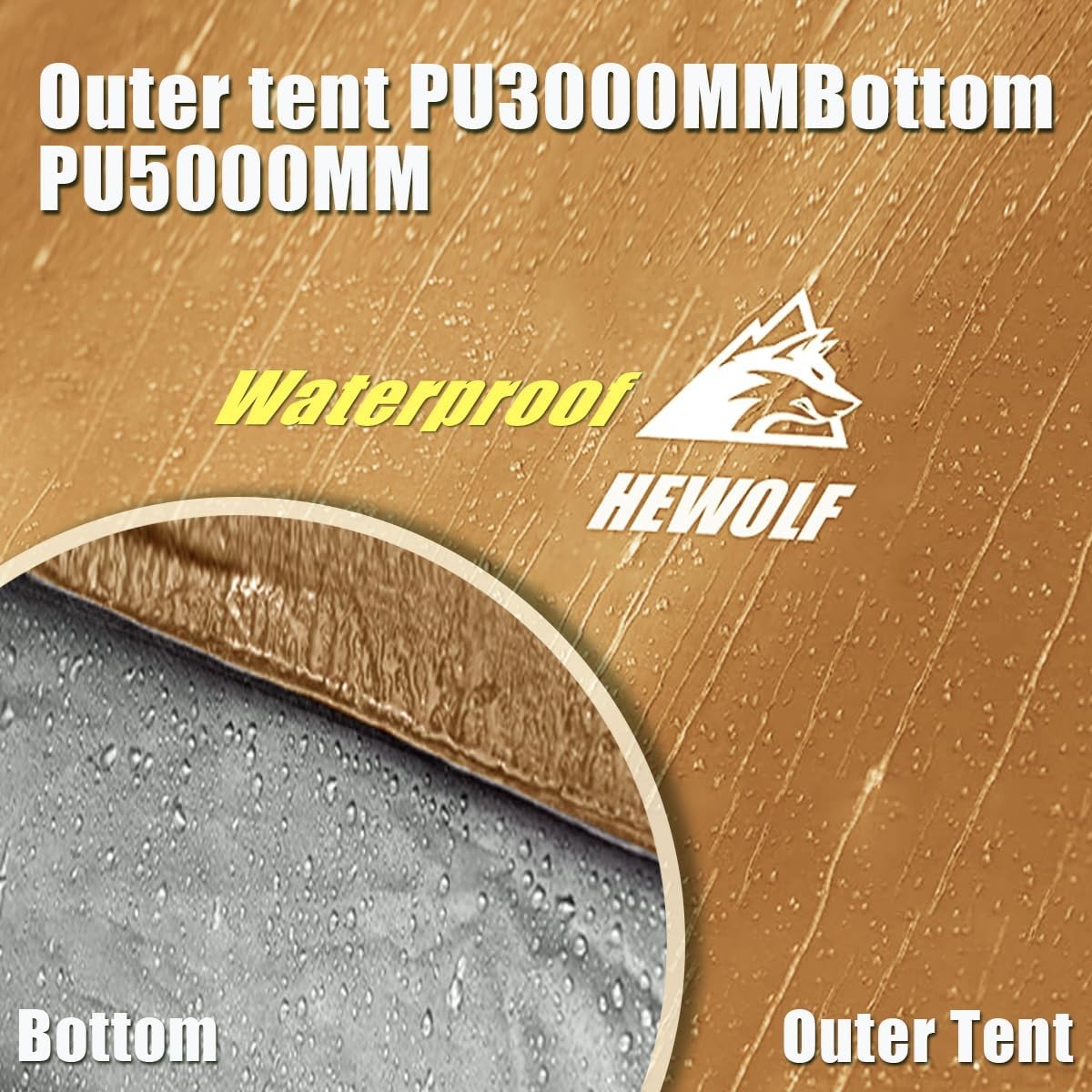 Waterproof Instant Camping Tent 2-4 Quick Setup Dome
