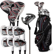 Mens Right Hand Golf Club Set Driver Irons Putter Stand Bag