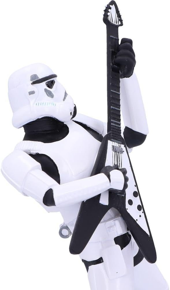 Rockstar Stormtrooper Figurine 18cm Resin Guitar Statue Collectible Home Decor