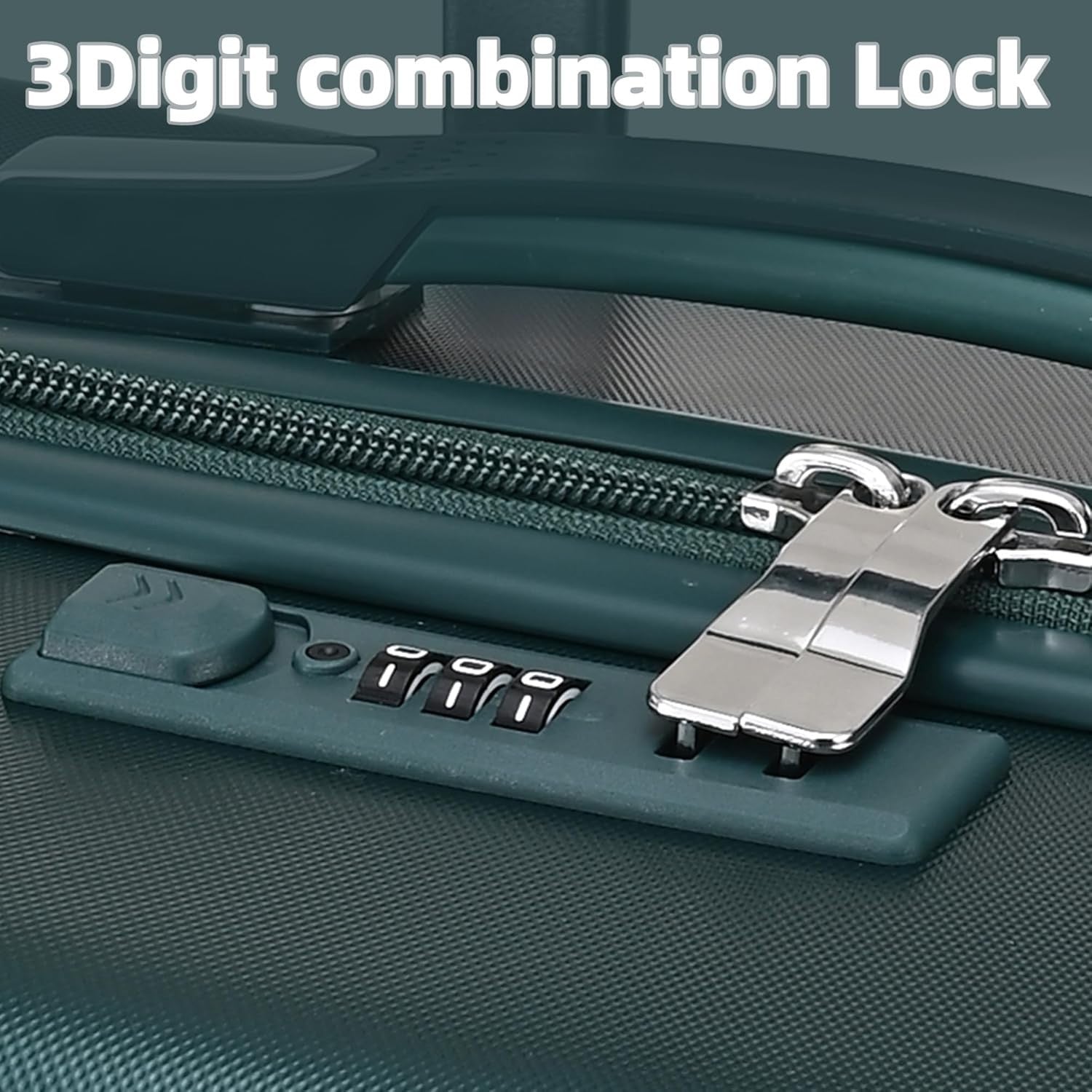 24 Inch Medium Hard Shell Suitcase Lightweight PC ABS 4 Spinner Lock