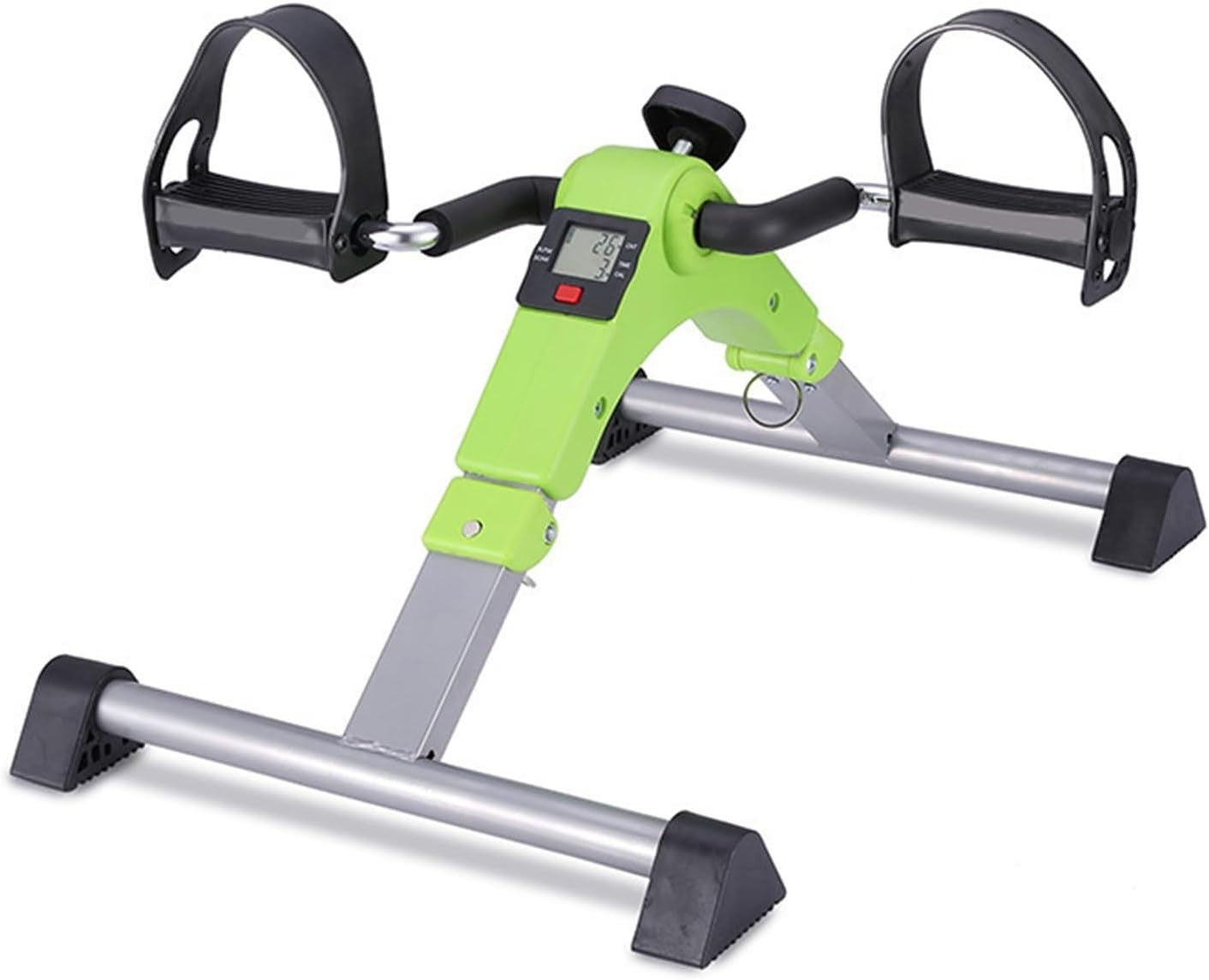 Fold Away Pedal Exerciser LCD Seated Arm Leg Cycle Trainer