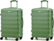 Carry On Luggage Duo 20” x2 Lightweight Hard Shell TSA Lock Spinner