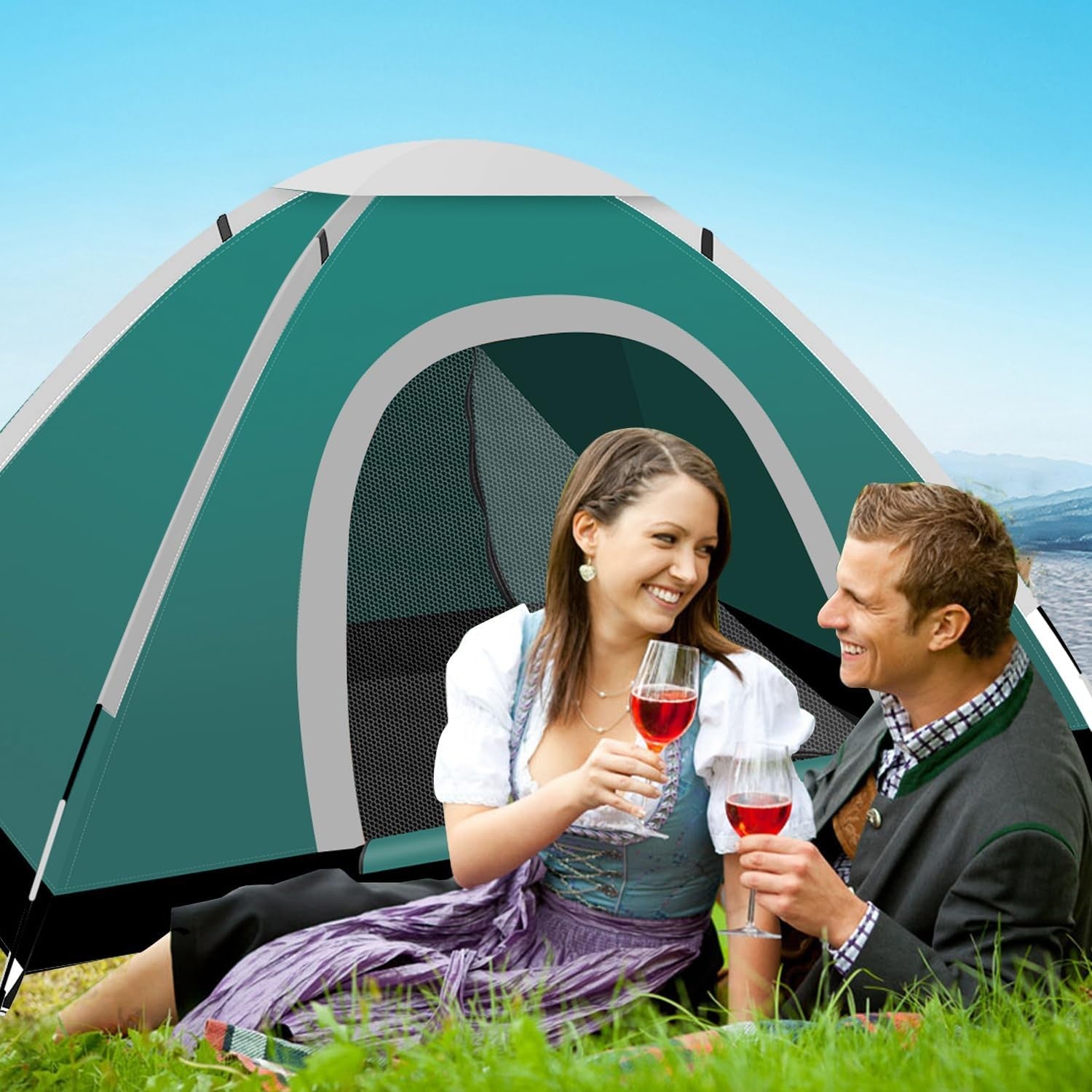 Portable Camping Tent Waterproof Lightweight Outdoor