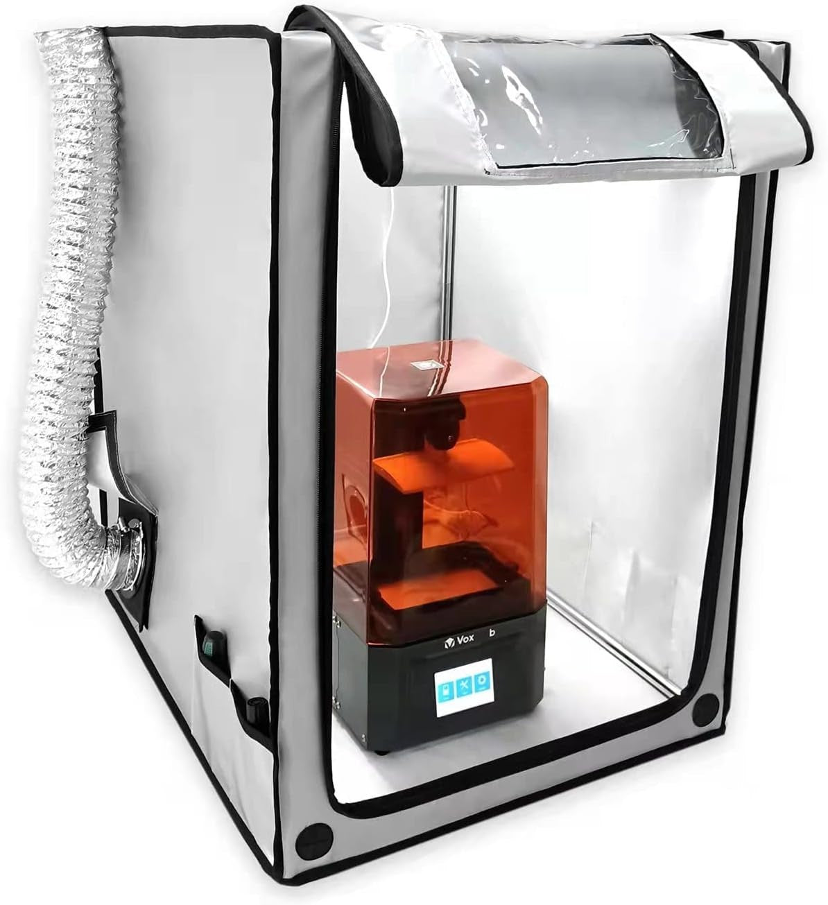 3D Printer Enclosure Tent 3-Layer Filter Fan LED Dust Noise Control