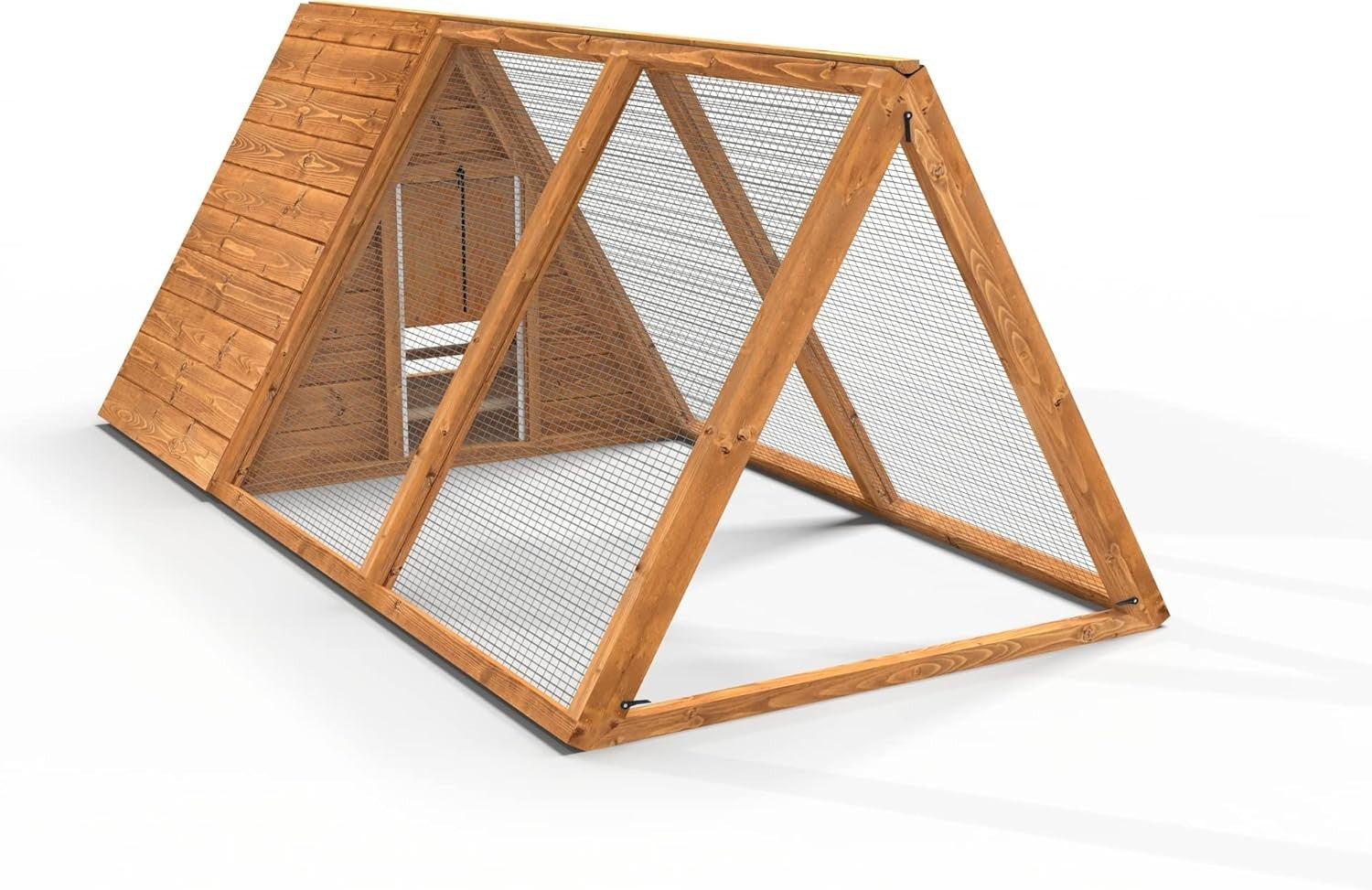 6ft Wooden Chicken Ark Coop Large Hen House Run