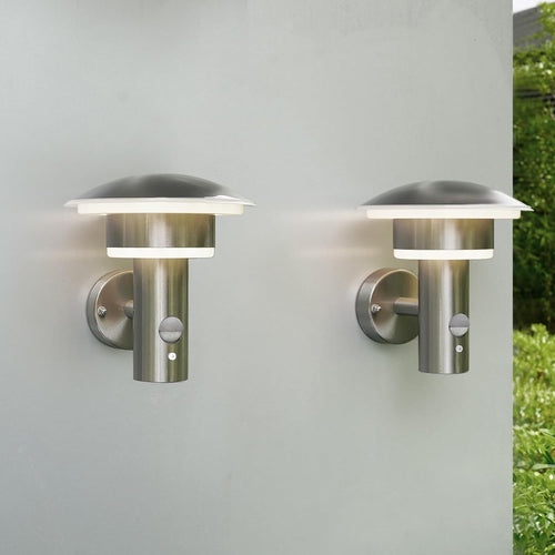 LED Outdoor Wall Lights PIR Sensor IP44 Waterproof Garden Porch Lamp