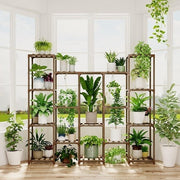 Tier Large Wooden Plant Stand, Multi-Level Indoor Outdoor Flower Shelf