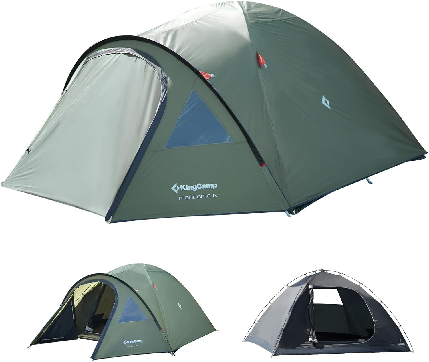 KingCamp 4-Person Dome Camping Tent Waterproof Outdoor Festival