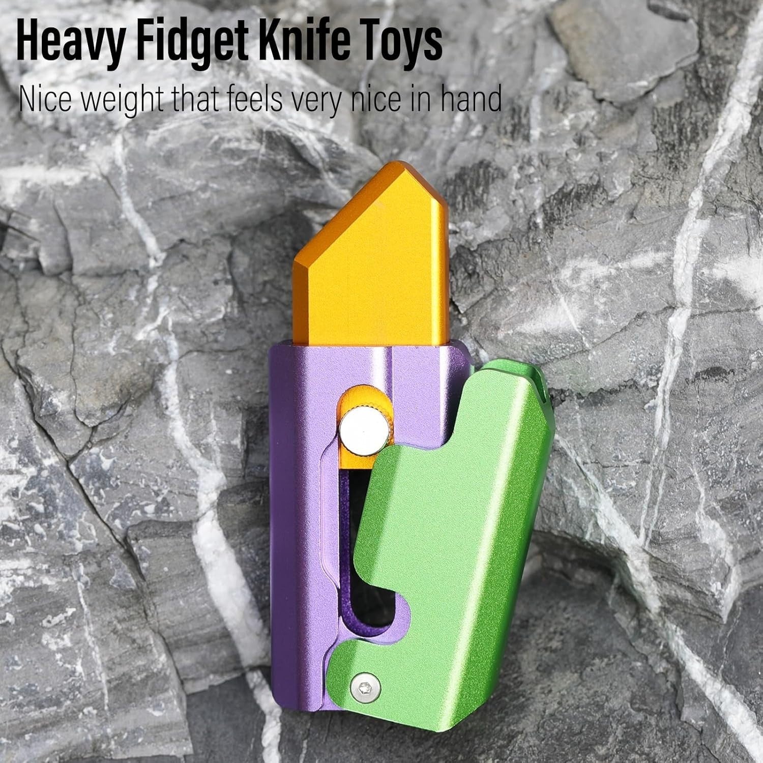 Carrot Gravity Knife Fidget Slider Metal Clicker Inertia EDC