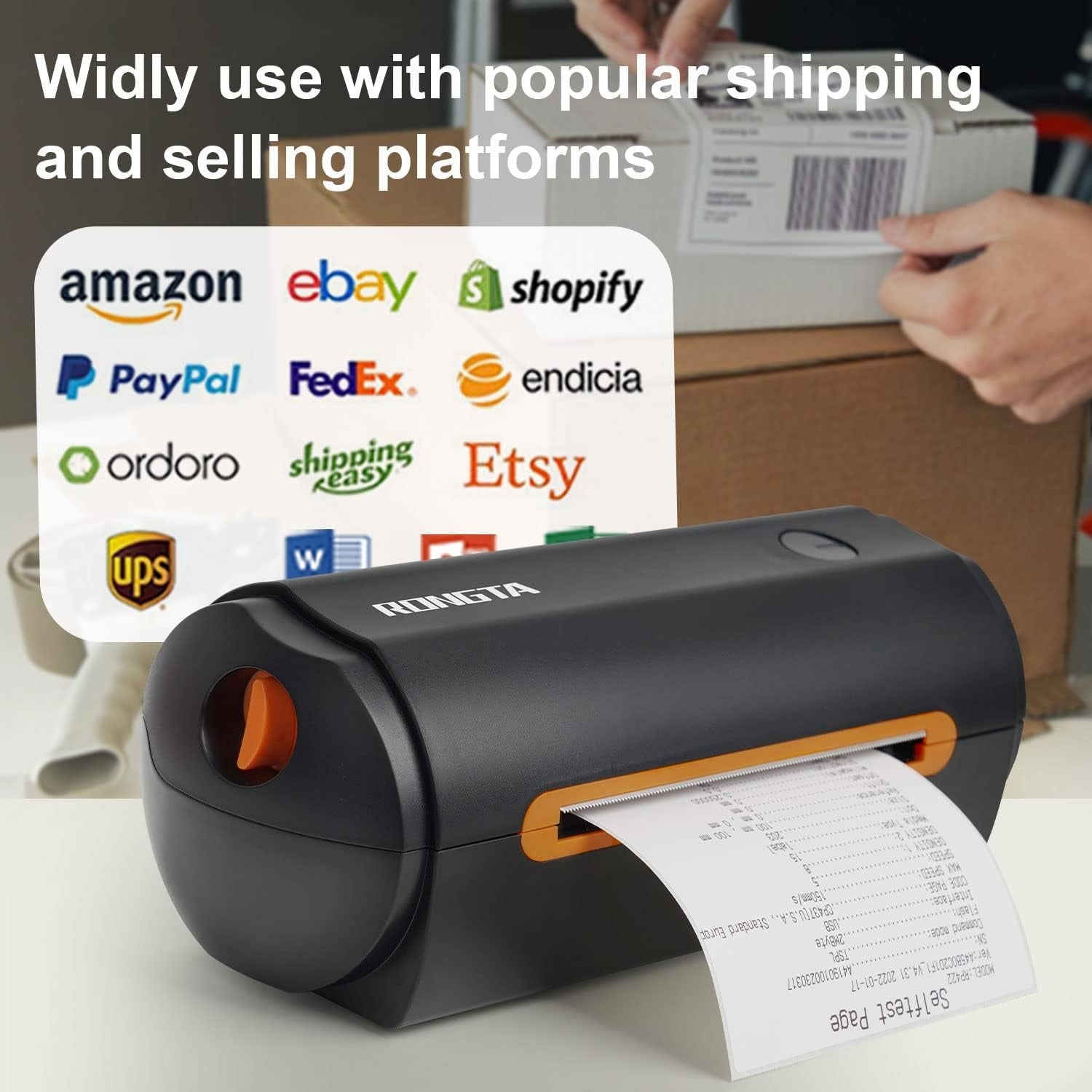 Thermal Label Printer 4x6 – USB Shipping Barcode Printer