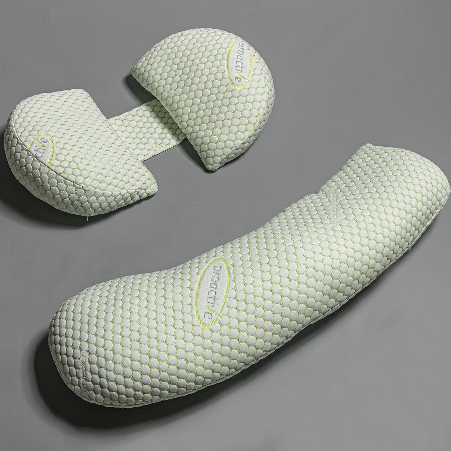 Pregnancy Pillow for Side Sleepers Double Wedge Back & Belly Support Adjustable