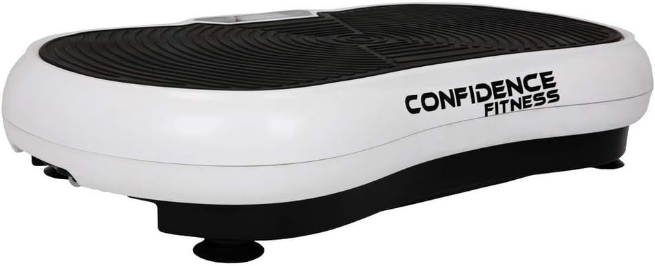 White Vibration Plate Exercise Machine 180 Speeds Full Body Workout