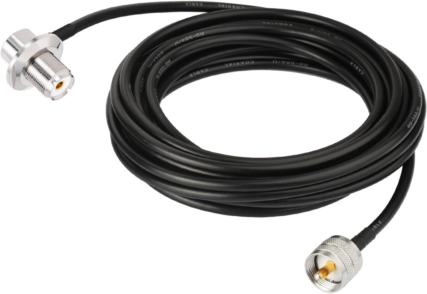 Dual Band VHF/UHF 35cm Mobile Ham Radio Antenna Vehicle Lip Mount