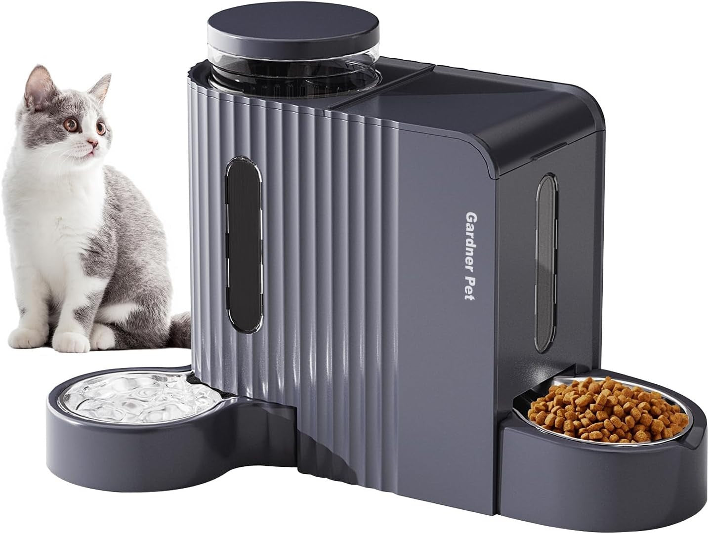 2 in 1 Gravity Pet Feeder Water Dispenser 6L BPA Free Dog Cat Bowl Set