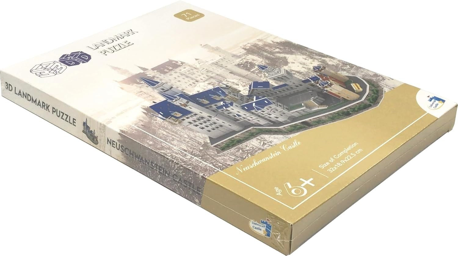 3D Neuschwanstein Castle Puzzle Model Kit DIY Architecture Gift Set
