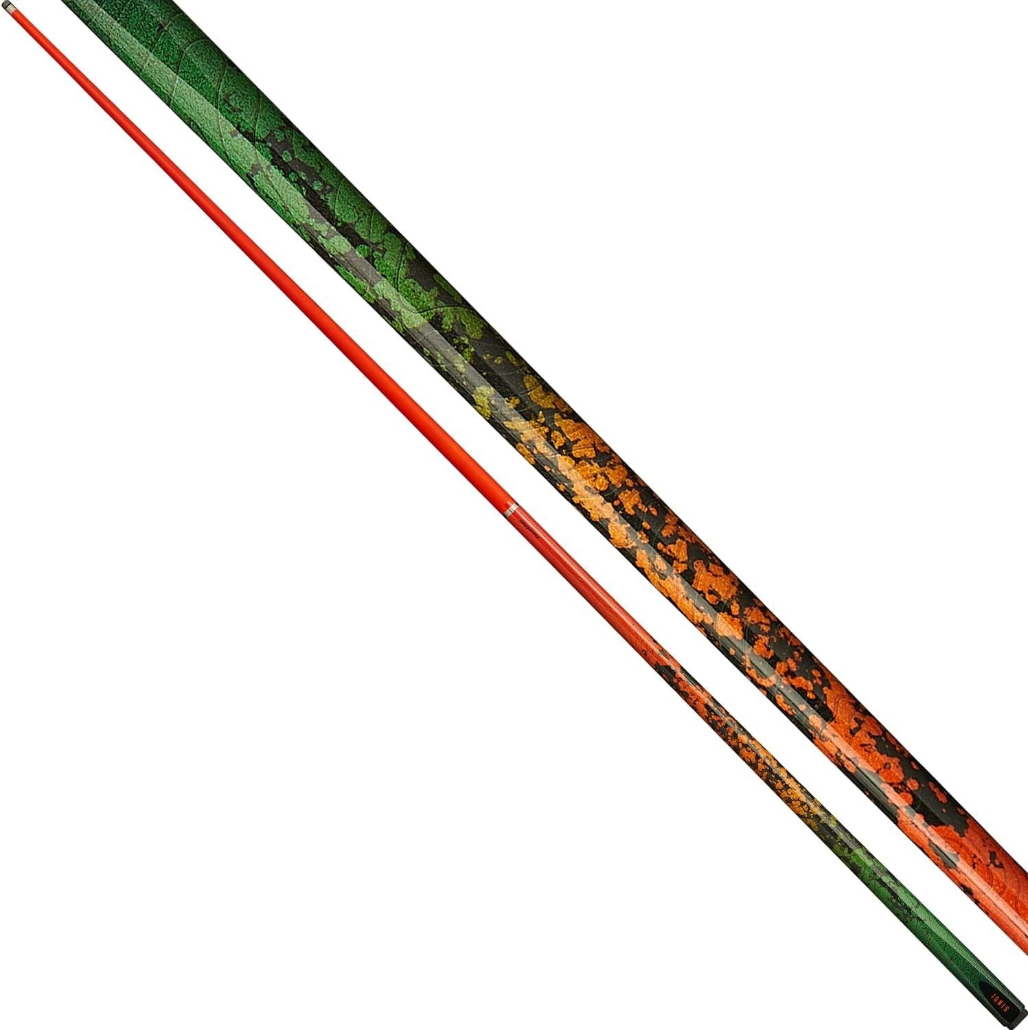 57" Carbon Fibre Snooker Pool Cue 2 Piece 10mm Tip 19oz Warp Proof