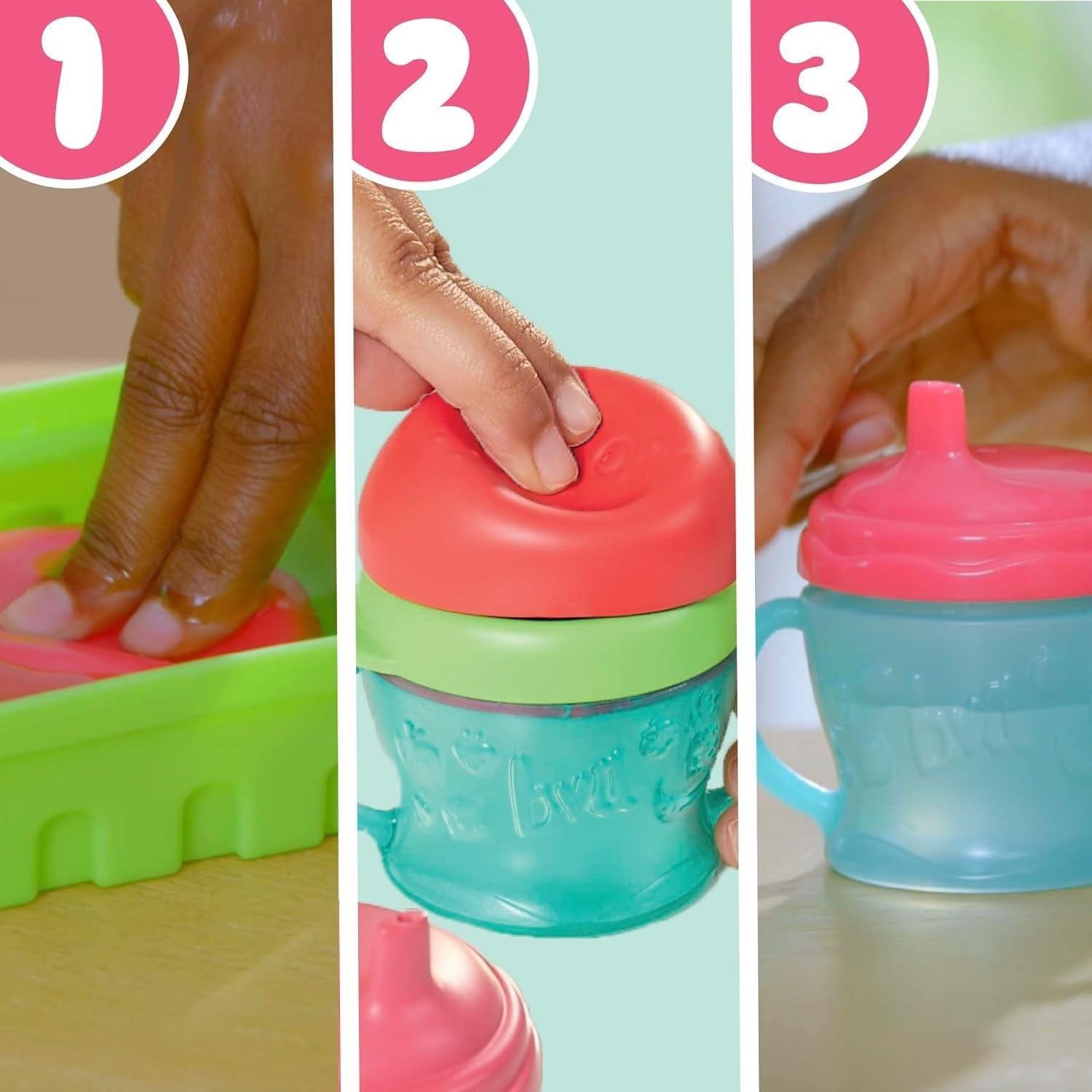 Interactive Baby Doll Fruity Drink Feeding Toy Apple Theme