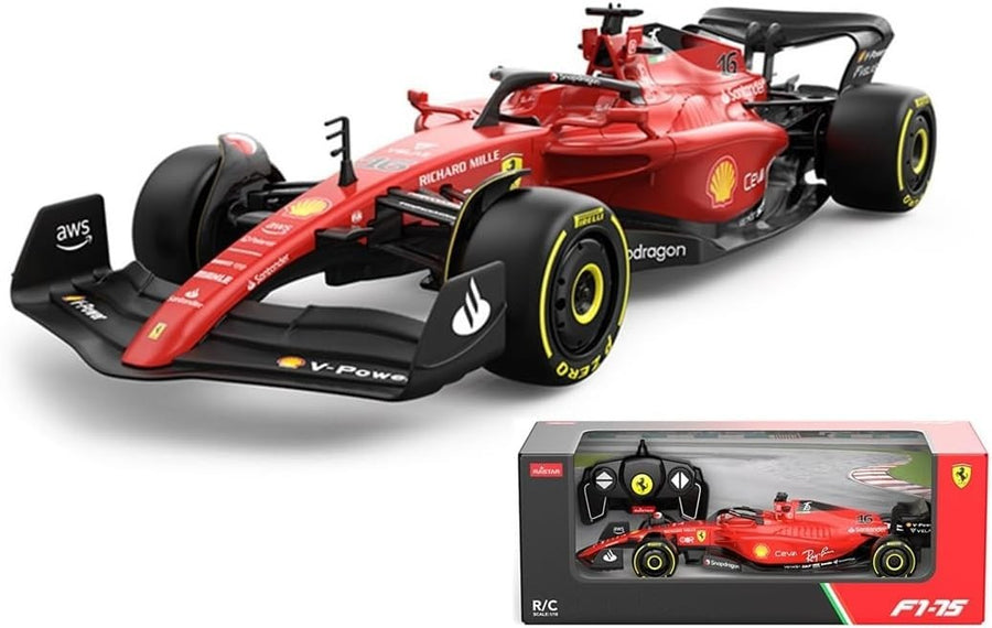 F1-75 RC Car 1:18 Scale – Official Formula 1 Racing Toy, 2.4GHz Remote Control