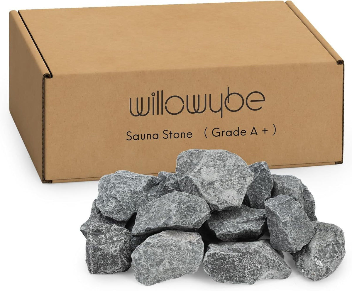 35lb/16kg A+ Grade Sauna Stones – Volcanic Rocks for Sauna Heater Accessories