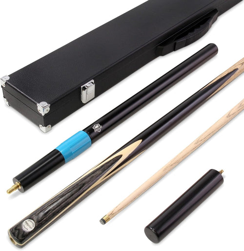 57in Ash Snooker Pool Cue 2 Piece Centre Joint 9.5mm Tip Pro