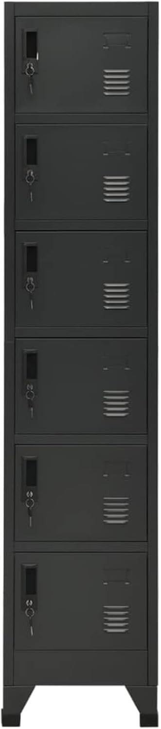 5 Door White Metal Locker Cabinet Lockable Steel Storage Cupboard Office Gym