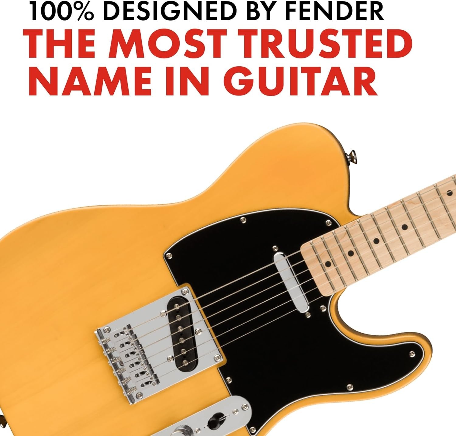Tele Style Electric Guitar Maple Neck Butterscotch Blonde