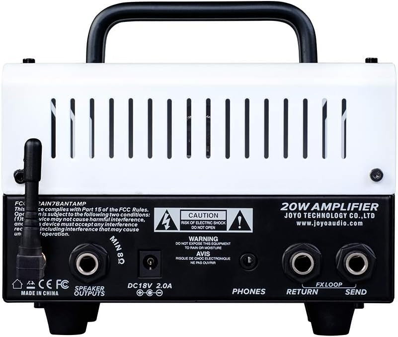 20W Mini Guitar Amp Head Hybrid Tube 2-Channel Bluetooth High-Gain Rock