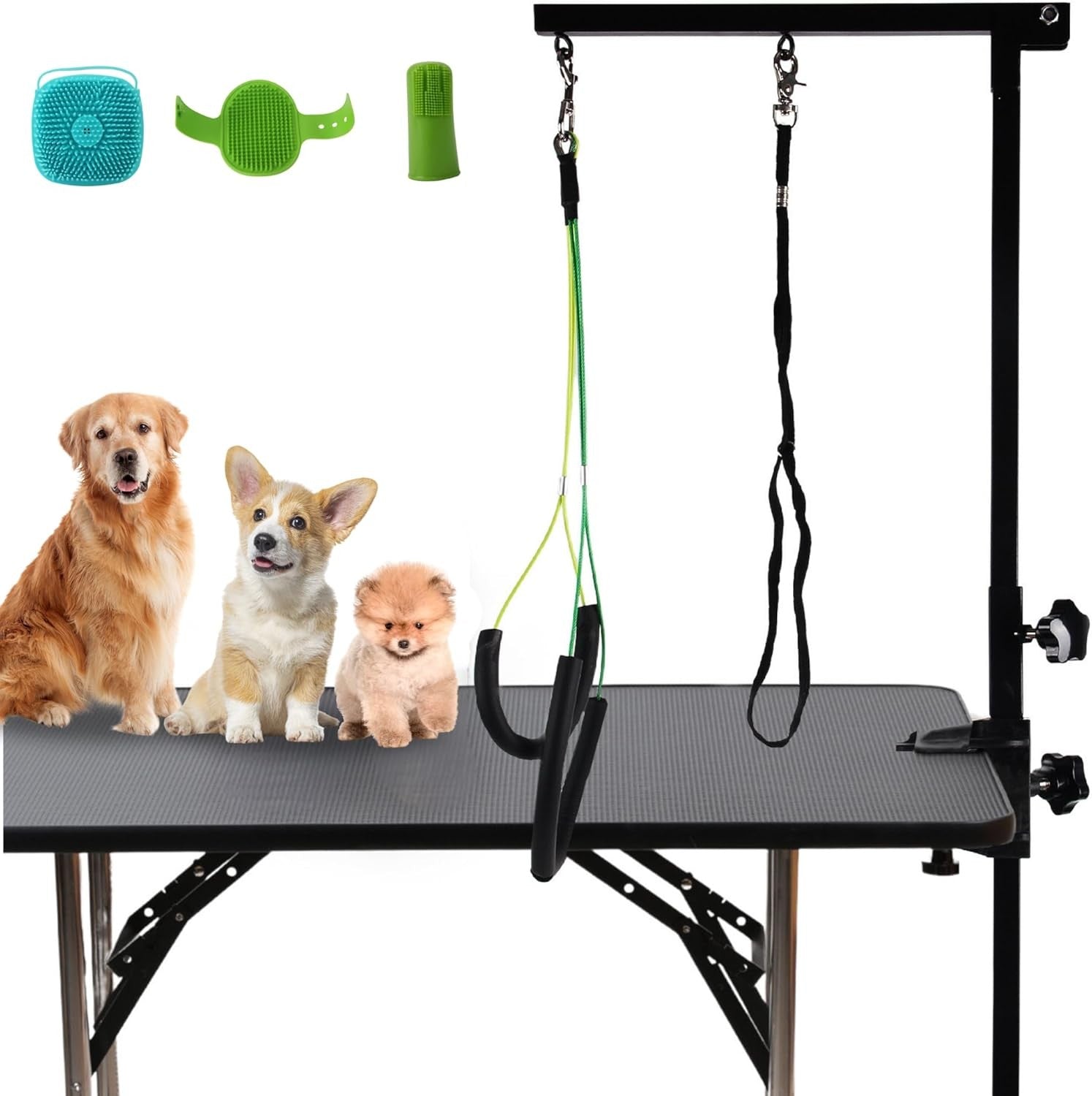 Adjustable Dog Grooming Arm 35in Metal Clamp Heavy Duty Table Restraint