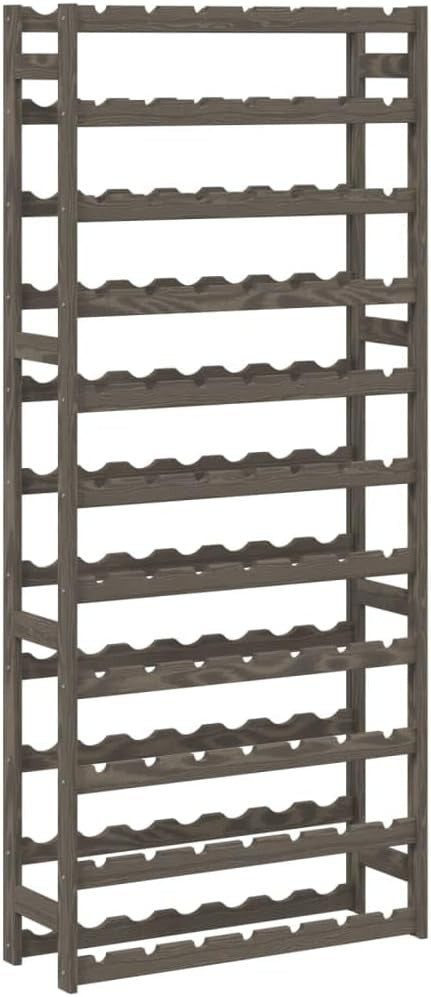 Large Wooden Wine Rack 77 Bottle Storage | Space-Saving Vertical Shelf for Home
