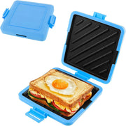 Microwave Toastie Maker Non Stick Silicone Grill Blue