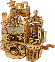 3D Wooden Marble Run Puzzle DIY Mechanical Model Kit Adult Build