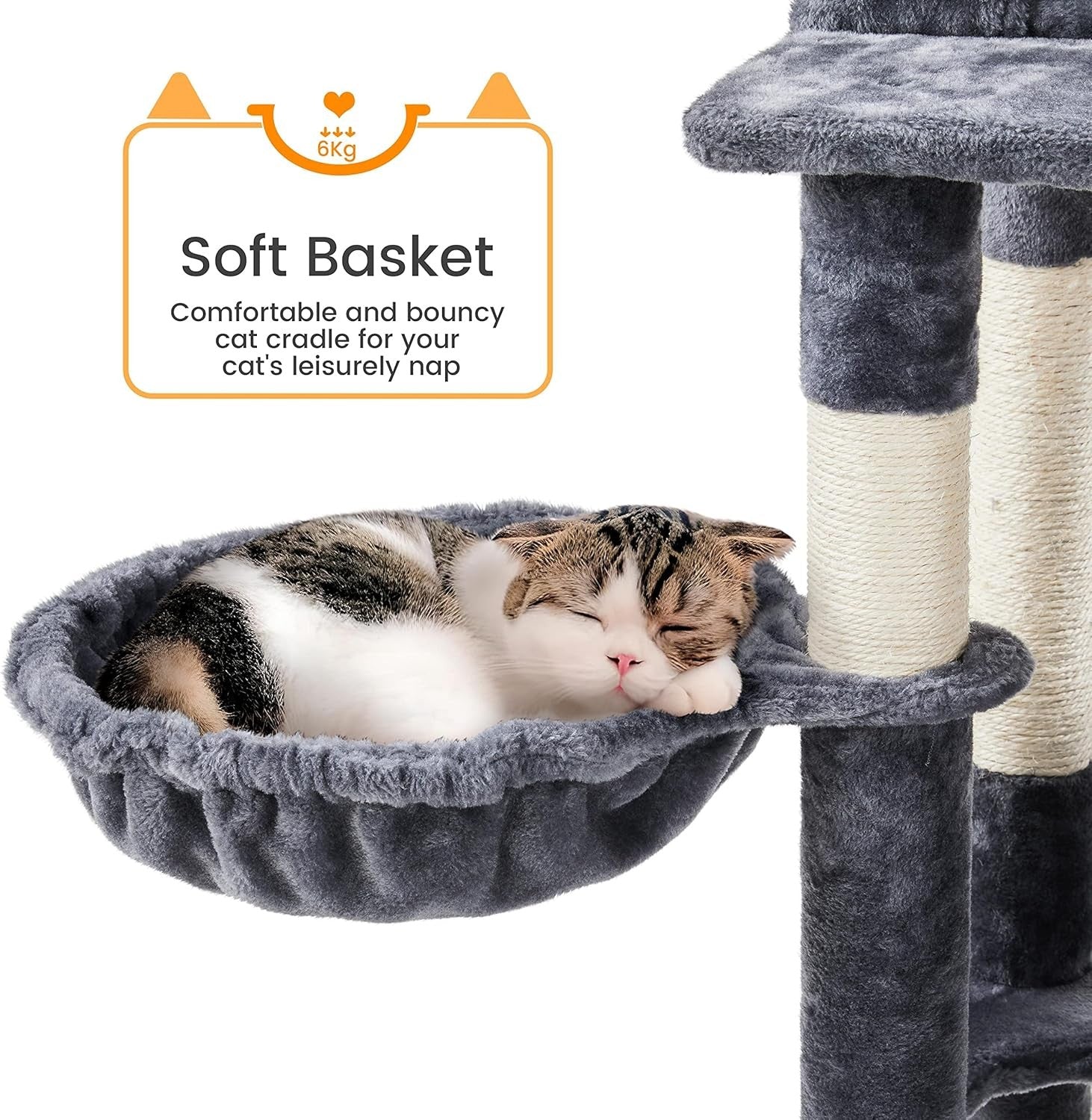 182cm Tall Cat Tree Tower Multi-Level Scratching Posts Condos Large Cats