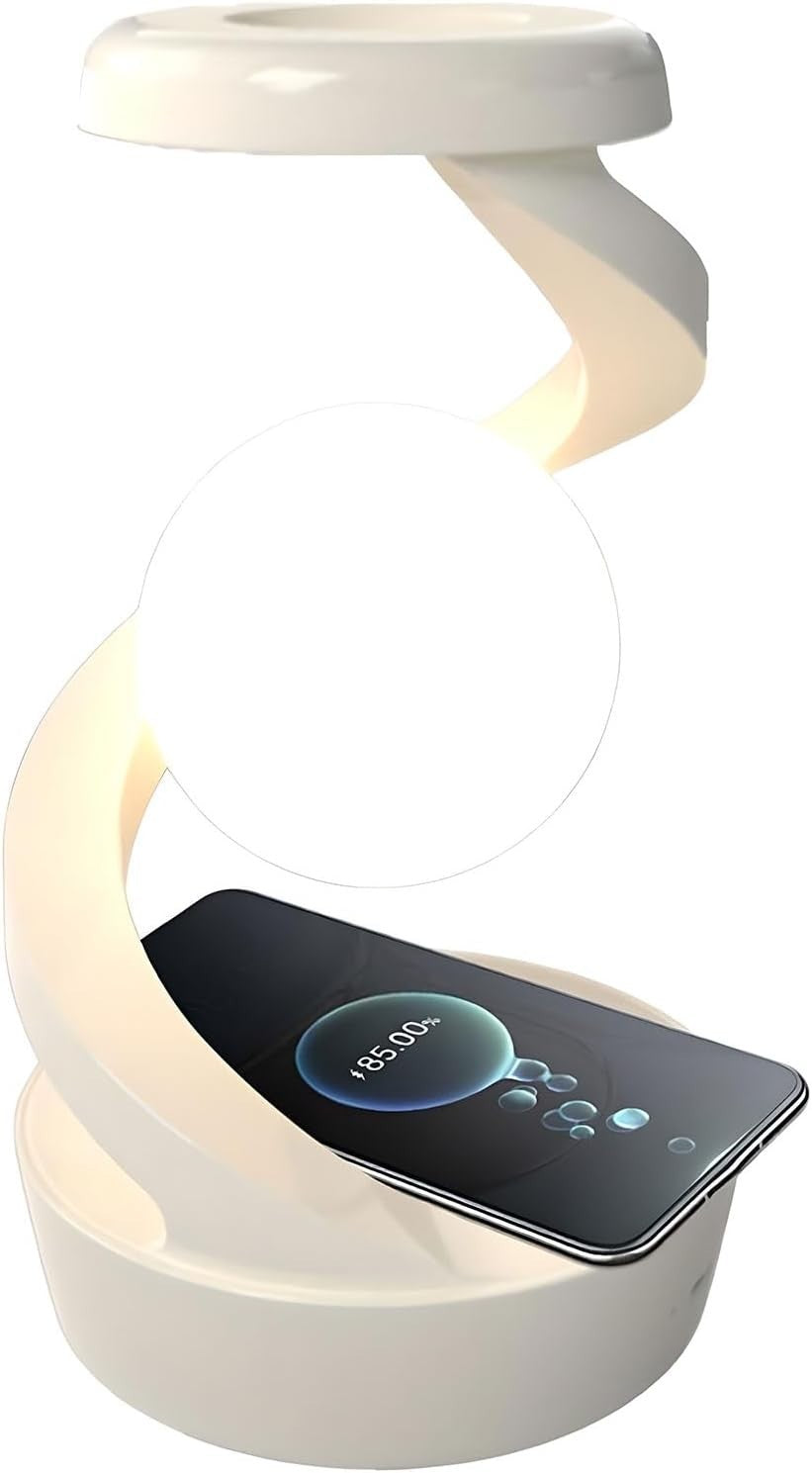 Levitating Moon Lamp RGB Floating Light Wireless Charger Touch Sensor