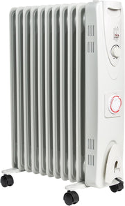 Portable 2500W Oil Heater Radiator | Adjustable Thermostat, Timer & Safe