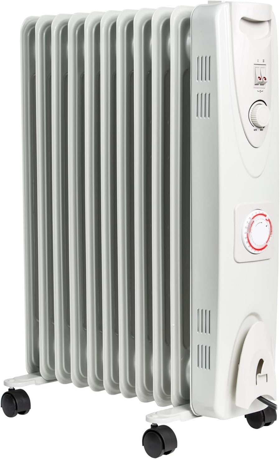 Portable 2500W Oil Heater Radiator | Adjustable Thermostat, Timer & Safe