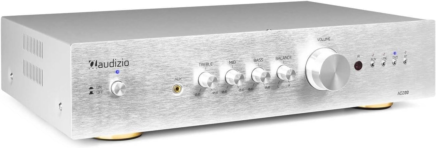 Compact Aluminium 2-Channel Home HiFi Stereo Amplifier RCA USB Audio