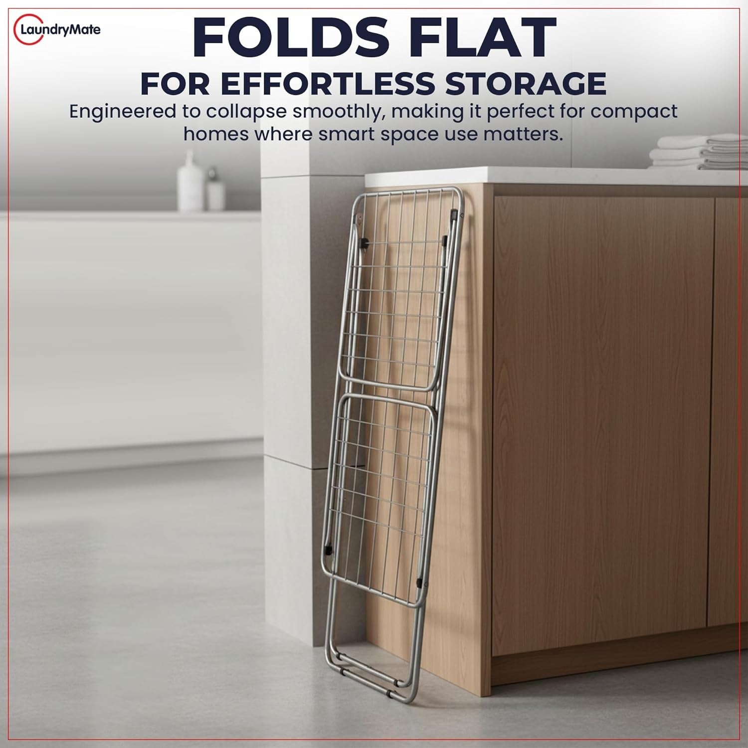 18m Extendable Clothes Airer Winged Folding Laundry Drying Rack Indoor