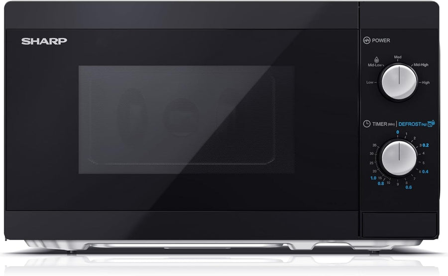 20L 800W Manual Microwave Oven 5 Power Levels Defrost Timer Kitchen