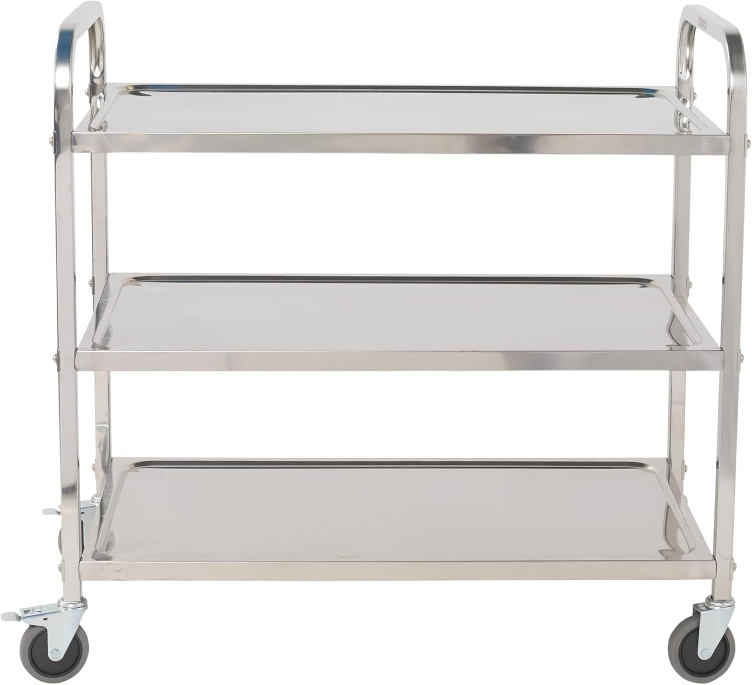 3 Tier Stainless Steel Catering Trolley on Wheels Heavy Duty Utility