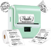 ORGSTA T003 Thermal Label Maker – Bluetooth & USB Portable Mini Printer 20-75mm
