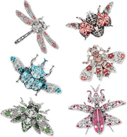 6pc 3D Metal Insect Puzzle Kit Adults Teens, Steel Models, Gift Decor Set