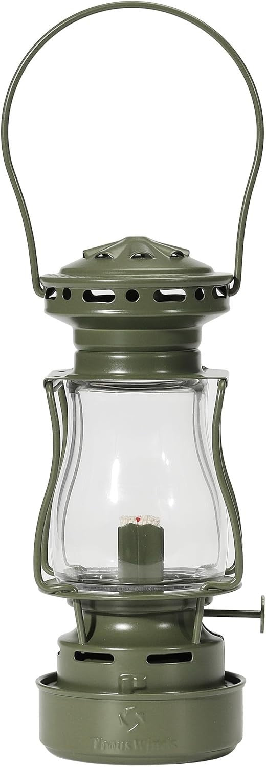 Olive Green Outdoor Oil Lantern Steel 110ml Kerosene Lamp