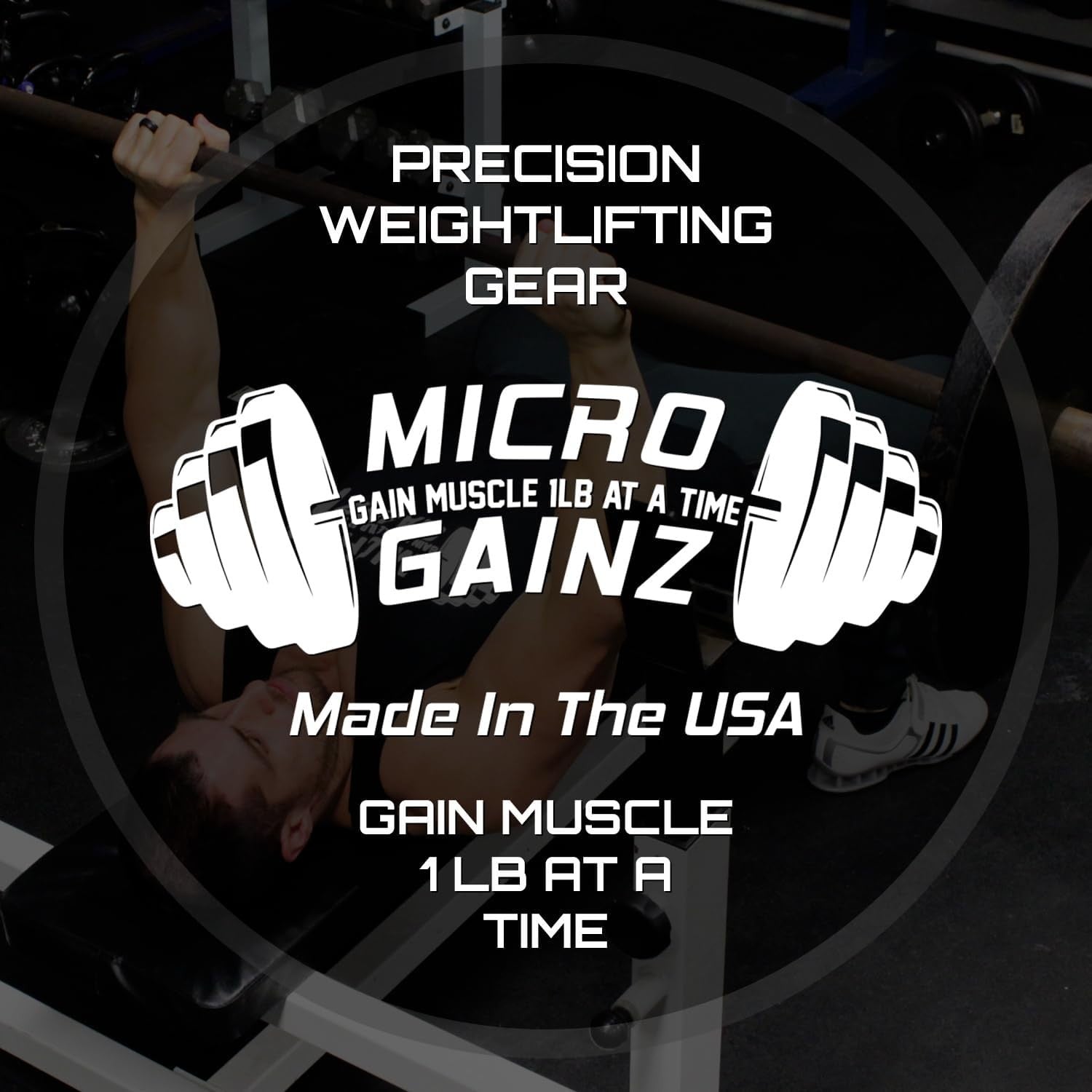 1.25LB Magnetic Dumbbell Add-On Plates 4pc Micro Load Adjustable Weights